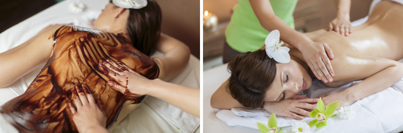 Hot-Chocolate- und Thailändische Öl-Massage
